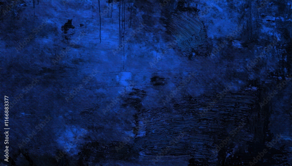 Poster Abstract Deep Blue Textured Background with Subtle Brushstrokes and Vivid Gradient Patterns for Creative Designs, Artistic Projects, or Website Backdrops. Perfect for Modern Digital Aesthetics