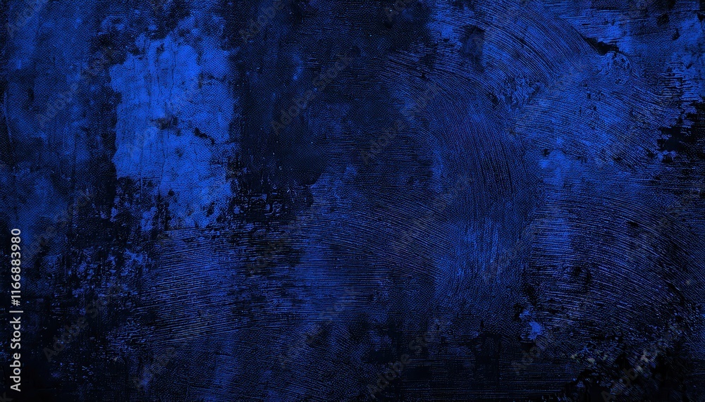 Poster Abstract Deep Blue Textured Background with Subtle Brushstrokes and Vivid Gradient Patterns for Creative Designs, Artistic Projects, or Website Backdrops. Perfect for Modern Digital Aesthetics