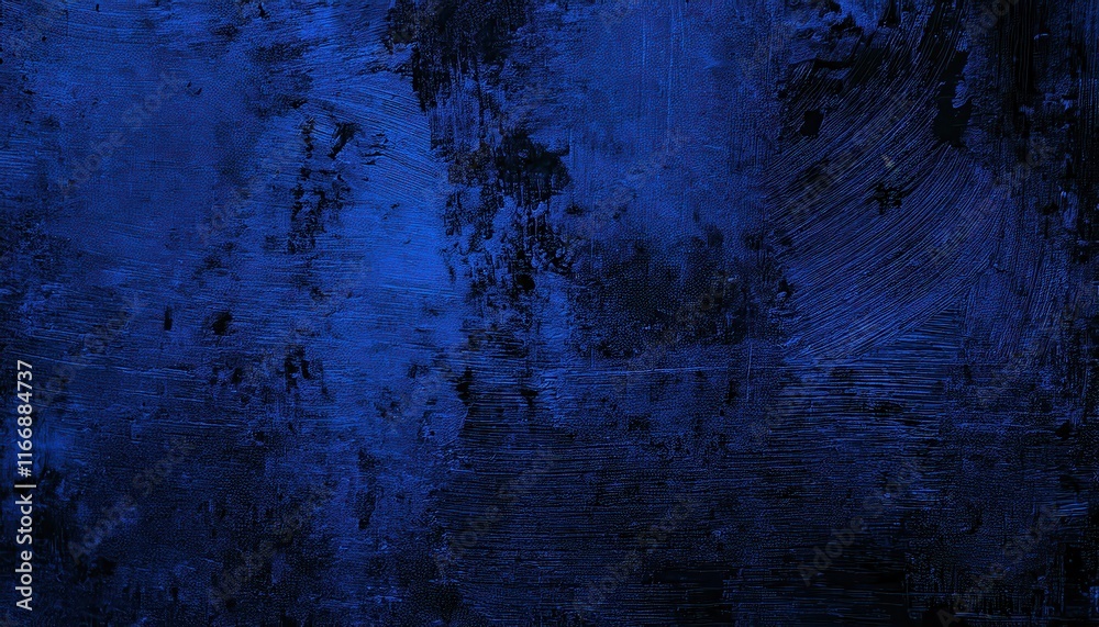Poster Abstract Deep Blue Textured Background with Subtle Brushstrokes and Vivid Gradient Patterns for Creative Designs, Artistic Projects, or Website Backdrops. Perfect for Modern Digital Aesthetics