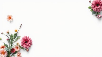 A diagonal border card with elegant floral elements, perfect for creative and professional designs.