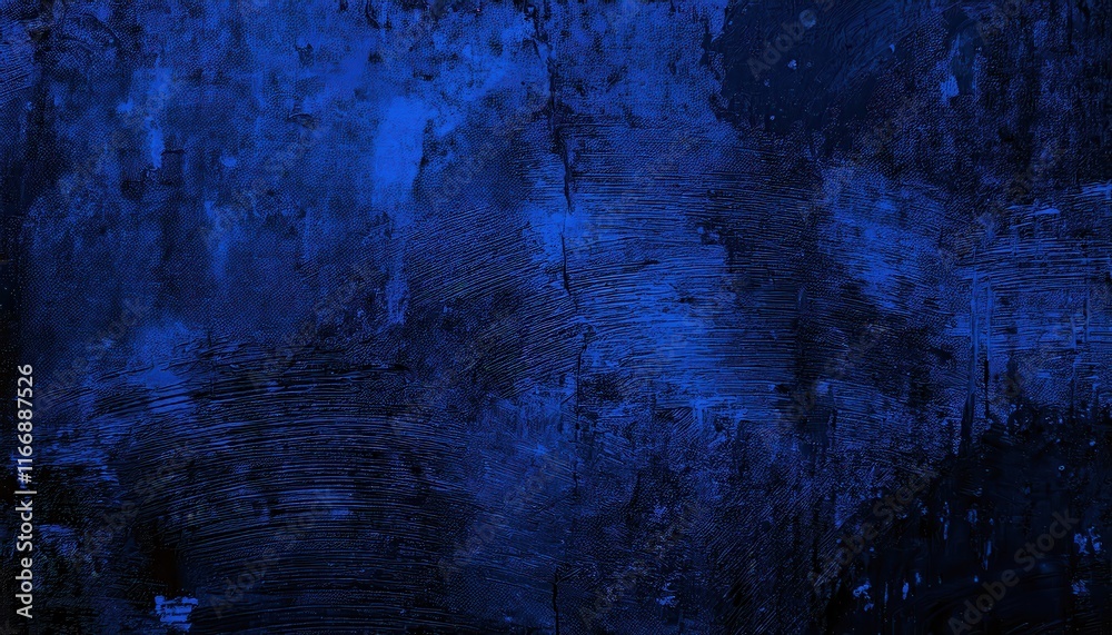 Poster Abstract Deep Blue Textured Background with Subtle Brushstrokes and Vivid Gradient Patterns for Creative Designs, Artistic Projects, or Website Backdrops. Perfect for Modern Digital Aesthetics