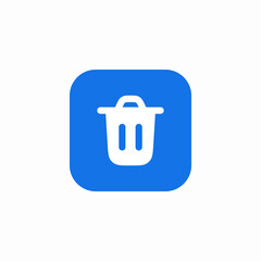 trash bin delete remove icon sign vector