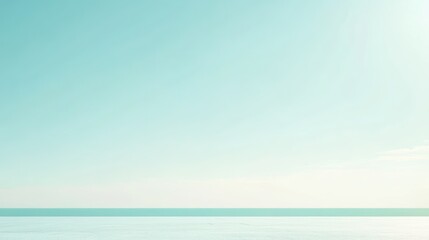 Obraz premium Serene Seascape Minimalist Beach Scene