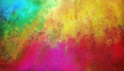 Obraz premium Vivid Abstract Gradient Texture with Vibrant Rainbow Colors and Textured Brush Strokes. Perfect for Digital Backgrounds, Modern Design Projects, Artistic Prints, and Inspirational Marketing Concepts