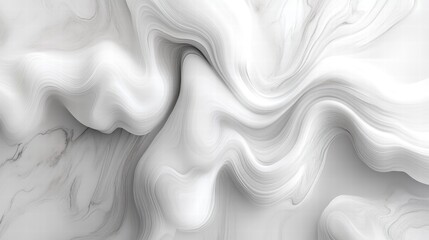 Obraz premium Abstract White and Gray Swirling Marble Texture