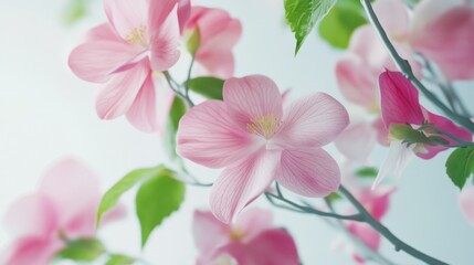 Fototapeta premium Blossoming Pink Flower Bouquet