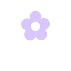 Flower icon isolated on white background 