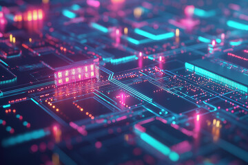 Obraz premium Digital data. Technology modern