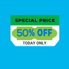 Flash sale discount promotion tag