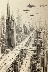 Fototapeta premium Abstract Art on Paperback Pages