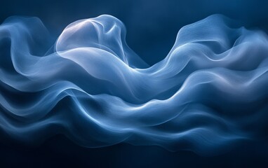 Obraz premium Cloud Formation with ethereal, flowing shapes, Generative AI