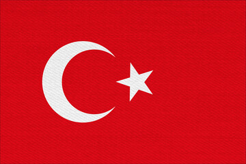 Obraz premium Turkey flag with crescent and star background