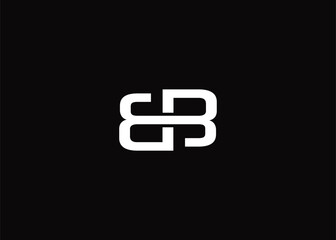 Minimalist letter B B logo template