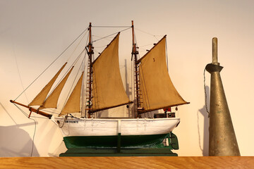  Model of a wooden ship