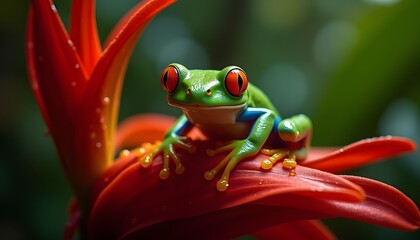 red eyed tree frog