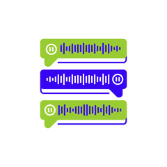 Voice Bubble Line Icon. linear style sign for mobile concept and web design. Outline vector icon.