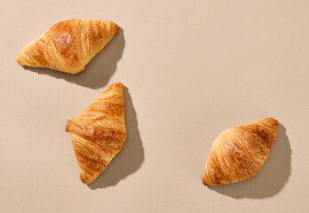 freshly baked croissants