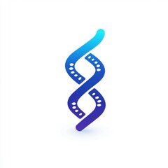 Stylized blue and purple DNA helix symbol representing biotechnology concepts.