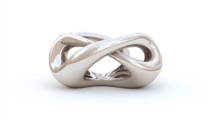 Fototapeta premium Futuristic 3D-Printed Abstract Paperweight for Decorative Desk Enhancement and Office Functionality