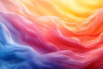 Color Flow cascading in soft, vibrant gradients, Generative AI