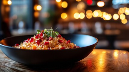 Vibrant Fried Rice with Roasted Vegetables and Pomegranate