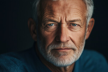 Fototapeta premium Elegant Older Gentleman Posing with Confidence