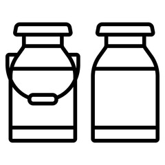 목장 우유 캔 아이콘