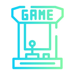 arcade game Line Gradient Icon