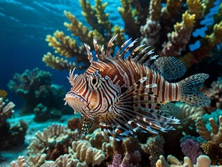 tropical fish in aquarium