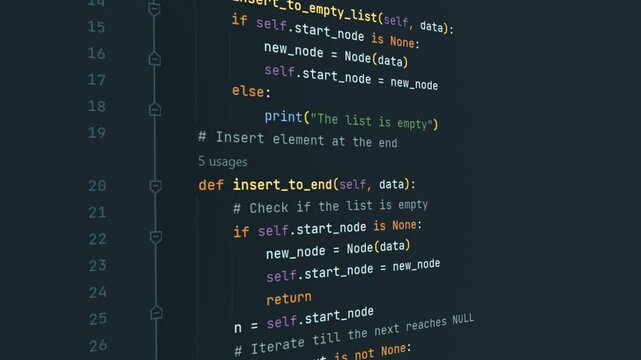 Code in IDE scrolling down
