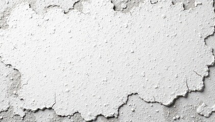 Obraz premium Chipped, weathered white concrete wall; abstract , stone, material, exterior