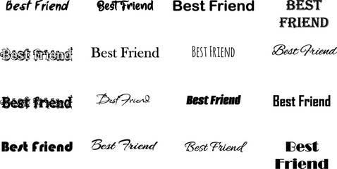 illustration, vector, design, best, lettering, background, friends, text, friendship, typography, art, graphic, creative, forever, print, message, label, banner, modern, holiday, love, card, calligrap