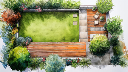 garden architecture planning sketch