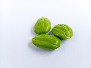 Parkia speciosa or bitter bean is also called pete, petai, a vegetable with a pungent odor