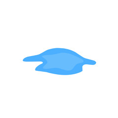 blue puddle vector