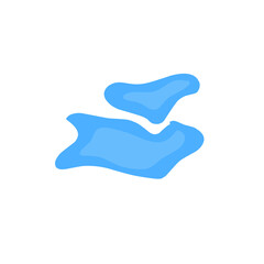 blue puddle vector