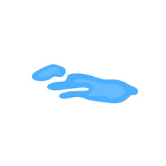 blue puddle vector