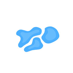 blue puddle vector