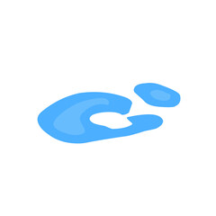 blue puddle vector