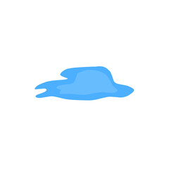 blue puddle vector