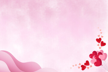Valentine day pink love graphic element background