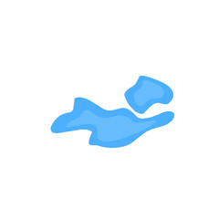 blue puddle vector