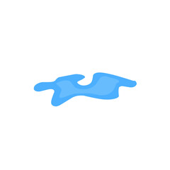 blue puddle vector