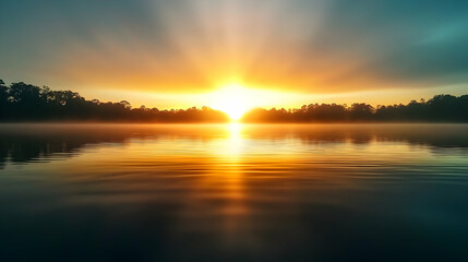 Fototapeta premium A beautiful sunrise, symbolizing a fresh start and God's endless grace