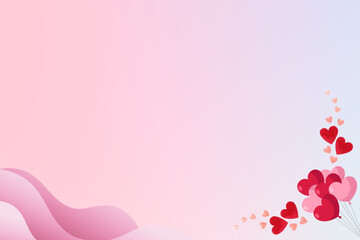 Valentine day pink love graphic element background