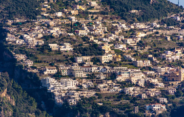Fototapeta premium Landscape Praiano village by Amalfi Coast Italy