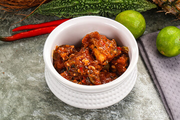 Asian cuisine - Chicken Manchurian with gravy