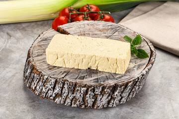 Soya vegan tofu cheese brick