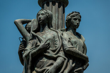 Fototapeta premium Candelabrum of Colapesce in Piazza Università, Catania, Sicily