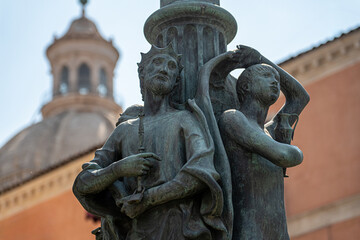 Candelabrum of Colapesce in Piazza Università, Catania, Sicily